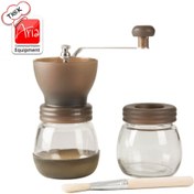 تصویر آسیاب قهوه دستی گتر دو مخزنه شیشه ای 