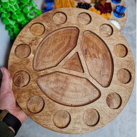 تصویر مزه خوری چوبی بزرگ 