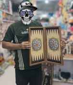 تصویر تخته نرد چوبی 