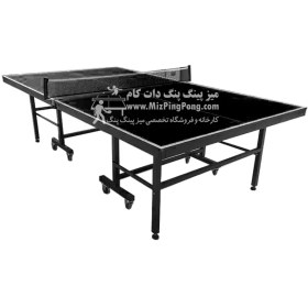 تصویر میز پینگ پنگ MDF تاشو 16 میل 8 چرخ 