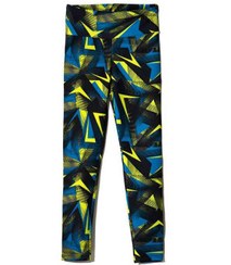 تصویر لگینگ زنانه کمر پهن سبز آبی RNS 