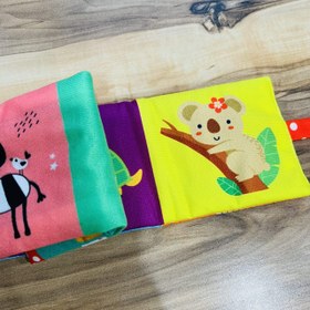 تصویر رولت کتاب پارچه‌ای حیوانات من 