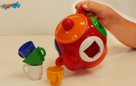 تصویر قوری قرمزی اسباب بازی فکری 