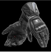 تصویر دستکش موتورسیکلت مردانه و زنانه آنتراسیت سیاه ELD STEEL PRO Dainese 