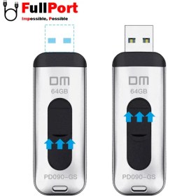 تصویر فلش دی ام مدل DM PD090 USB3.0 با ظرفیت 64 گیگابایت DM PD090 USB3.0 64GB Flash Memory