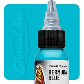 تصویر جوهر آبی تاتو Bermuda blue 