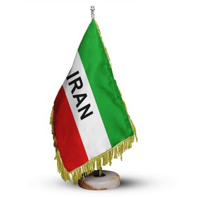 تصویر پرچم رومیزی ایران مدل "IRAN" "IRAN" desktop flag