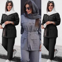 تصویر مانتو شلوار زنانه اداری سامیه 