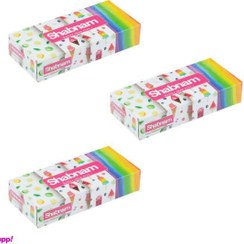 تصویر دستمال کاغذی 50 برگ شبنم مدل 01 طرح بستی بسته 3 عددی 