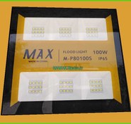 تصویر پرژکتور 100 وات اس ام دی مکس Max100w IP65 FLOOD LIGHT M-P80100S 