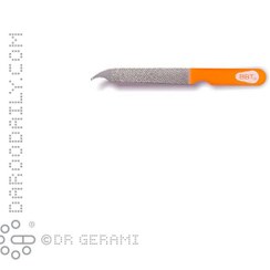 تصویر سوهان ناخن استیل با دسته فیوژن بیول 10 سانتی متری 