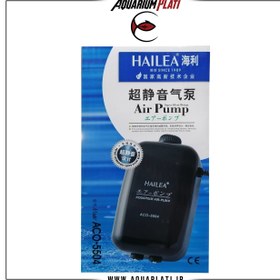 تصویر پمپ هوای آکواریوم هایلا مدل ACO-5504 ( دو خروجی و کم صدا ) HAILEA air pump aco-5504