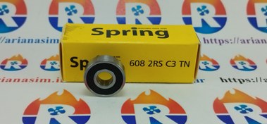 تصویر بلبرینگ کد 608 برند Spring ball bearings 608 2RS C3 TN