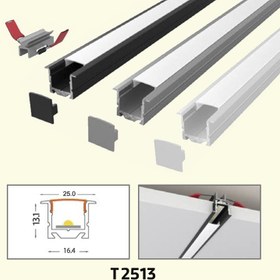 تصویر چراغ لاینر توکار برش 16/4 میلیمتر اکولاین کد T2513 