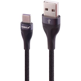 تصویر کابل تایپ سی فست شارژ Hiska LX-830 5A 1m Hiska LX-830 5A 1m Type-C Cable