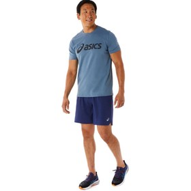 تصویر تی شرت تنیس مردانه اسیکس Asics Big Logo Tee- آبی 