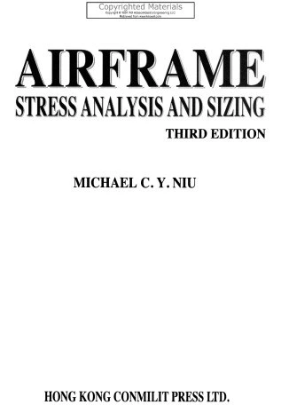 خرید و قیمت دانلود کتاب Airframe Stress Analysis and Sizing