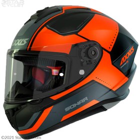 تصویر کلاه کاسکت AXXIS مدل SONAR-ORANGE 