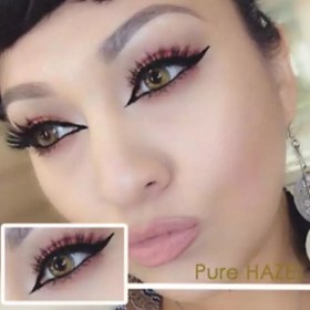 تصویر لنز فرشلوک عسلی pure hazel freshlook hazel