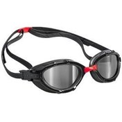 تصویر عینک شنا مد ویو مشکی آینه دار 