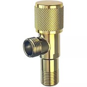 تصویر شیر پیسوار دقیق FixFlow – تنظیم هوشمند فشار آب با بدنه برنجی ضد رسوب - طلایی FixFlow™ Angle Valve – Anti-Scale Brass Inlet Valve for Sink & WC