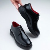 تصویر کفش مردانه A&A مدل بیلیونر رنگ مشکی بروشاو 