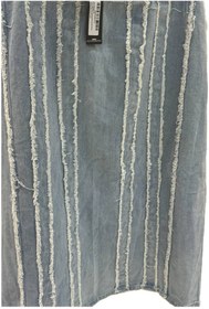 تصویر دامن جین بلند سایز بزرگ 