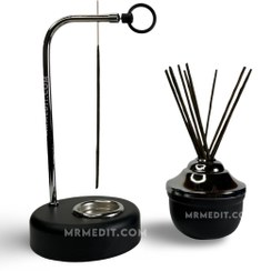 تصویر جاعودی وارونه (ست دو تیکه) رنگ مشکی کروم 