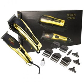 تصویر ست ماشین اصلاح کیپه KIEPE مدل خط زن و ریش تراش set golden combo‎ 6352 KIEPE shaver set, female line model, and shaver set golden combo 6352