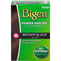 تصویر رنگ موی پودری بیگن مدل Brown Black حجم 6 گرم | بدون آمونیاک | ساخت ژاپن 