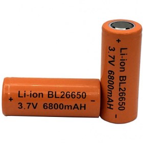 تصویر باتری لیتیوم یون 3.7v سایز 26650 8000mAh 