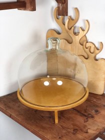 تصویر کاپ کیک چوبی پایه دار 