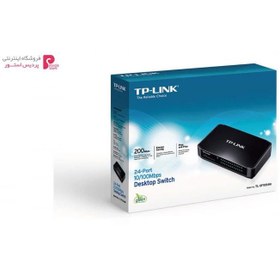 تصویر سوييچ 24 پورت مگابيت و دسکتاپ تی پی لينک مدل TL-SF1024M TP-LINK TL-SF1024M 24-port 10/100Mbps Desktop Switch