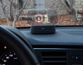 تصویر هدآپ دیسپلی خودرو Dual System OBD2 GPS- Head Up Display C2 