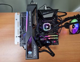 تصویر گرافیک GIGABYTE RTX3070 AORUS MASTER (استوک)بدون ماین 