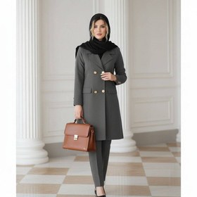 تصویر ست مانتو شلوار اداری با کیفیت عالی کد #ساده ساریگل 