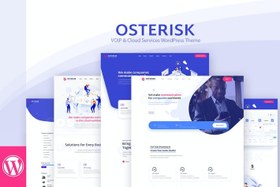 تصویر قالب وردپرس مخابراتی Osterisk: VOIP & Cloud Services WordPress Theme 