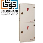 تصویر جعبه توکار دوطبقه آریا کوپلینگ رنگ کرم 160*65 