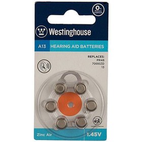 تصویر باتری سمعک وستینگ هاوس مدل A13 ا Westinghouse A13 Hearing Aid Battery Westinghouse A13 Hearing Aid Battery