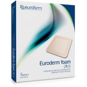 تصویر پانسمان فوم چسبدار یورودرم یوروفارم Eurofarm foam plus 