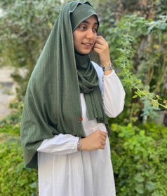 تصویر شال کشی سبززیتونی 