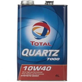 تصویر روغن موتور توتال Quartz 7000 10W-40 SN حجم 4 لیتر 