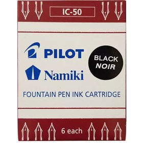 تصویر جوهر یدک خودنویس پایلوت مدل Namiki-IC50 بسته 6 عددی 