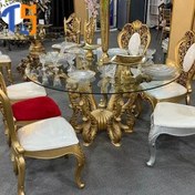 تصویر میز پلیمری تالار شیک مدل رها 