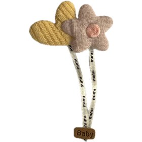 تصویر تکه دوزی گل و قلب 