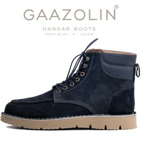 تصویر بوت هانگر گازولین سرمه ای جیر – GAAZOLIN Hangar Boots Deep Blue S 