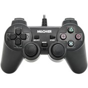 تصویر دسته بازی مچر مدل MR54 با سیم مناسب پلی استیشن ۲ و کامپیوتر 