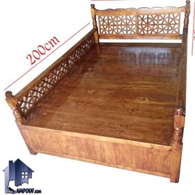 تصویر تخت سنتی 200*135 مدل TrK283 