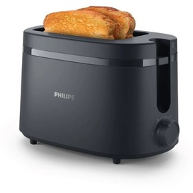 تصویر توستر نان فیلیپس مدل HD2510 ظرفیت ۲ اسلایس با بدنه پلاستیکی و دکمه چرخشی 
