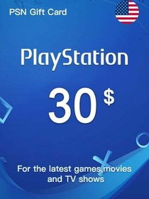 تصویر گیفت کارت 30 دلاری پلی استیشن (آمریکا) PlayStation 30$ Gift card (US)